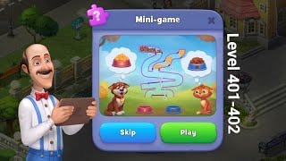 Gameplay Gardenscapes Level 401-402