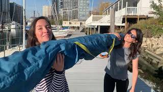 How to Fold or Roll the Jib