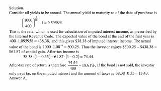 Exam FM exercise for March 8, 2018