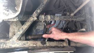 DONT REMOVE DIFFERENTIAL - How to- Install Driveshaft prop & u joint Polaris Sportsman Ranger 570