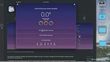 SG Weather Application Mac App Store Basic Overview