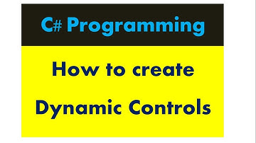 How to create dynamic controls in C#