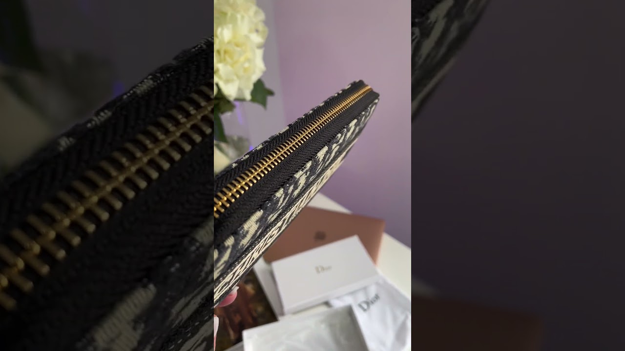 Гаманець Christian Dior Wallet Blue Oblique Jacquard Blue