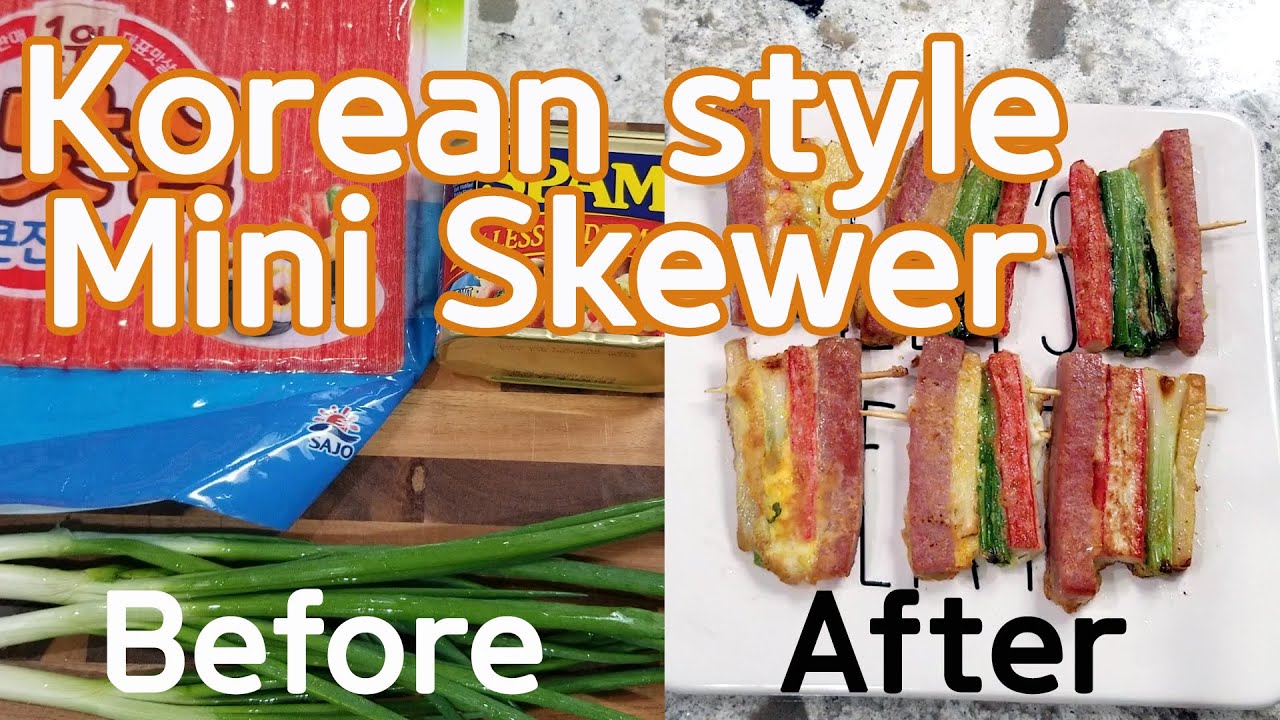 Korean style mini skewer How to cook imitation crab sticks 08 대림
