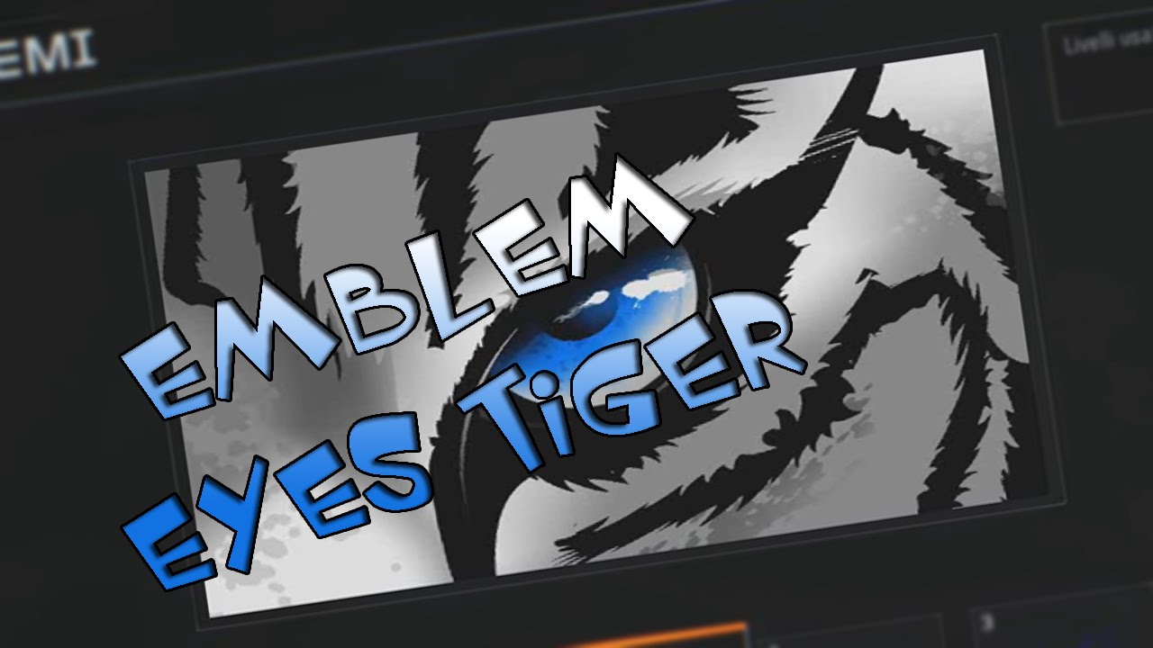 [ReUpload] Black ops 3 - Emblem Tutorial Eyes Tiger ITA by Feline