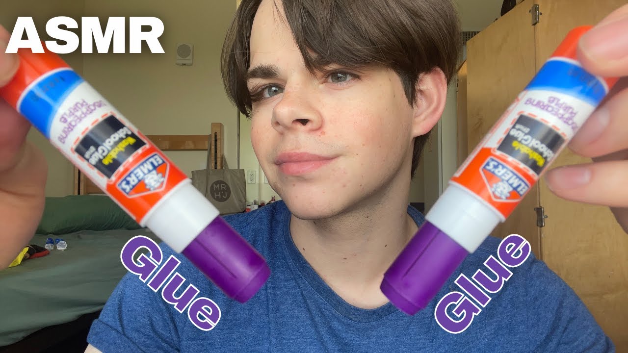 ASMR Glueing The Mic Gluestick No Talking YouTube