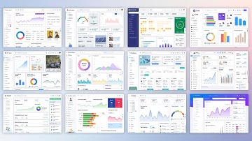 Mega Compilation of Advanced Admin Dashboards - CRM, Crypto, EV, Medical & Warehouse