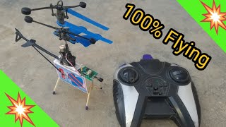 how to make rc flying helicopter with matchbox creative idea