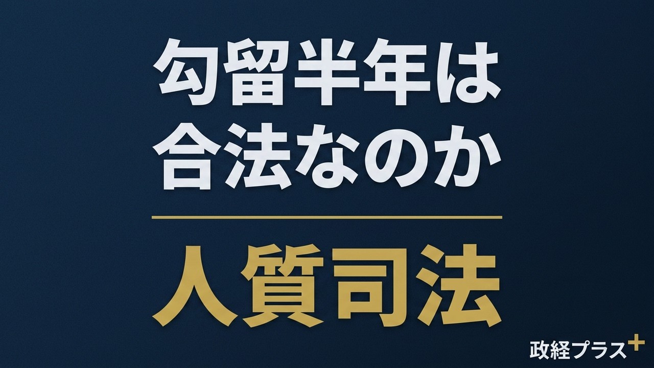 立花孝志氏の長期勾留と人質司法論