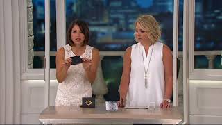 orYANY Pebble Leather Metallic RFID Credit Card Holder-Liam on QVC