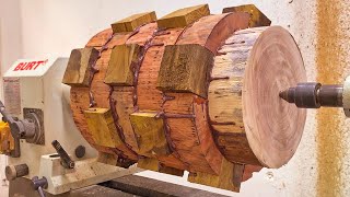 Amazing Woodturning ART - Joining Wood On A Lathe, The Most Unique Masterpiece Will Be In This Movie