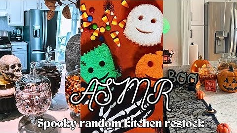 Satisfying and organized random kitchen asmr restocks for fall: Spooky edition restocks pt 1