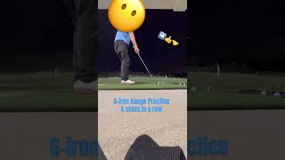 Range Practice with 6-iron #golf #golfswing #golfing #golfer #golflife  #ping #golfshorts