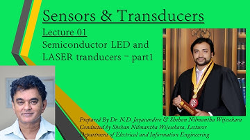 EE5305 : Sensors&Transducers -  Lecture 1  - Semiconductor Diodes and LASER transducers - part 1