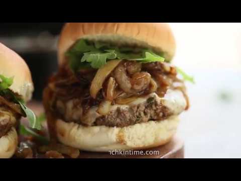 caramelized-onion-burger-recipe---juicy-beef-burger-recipe