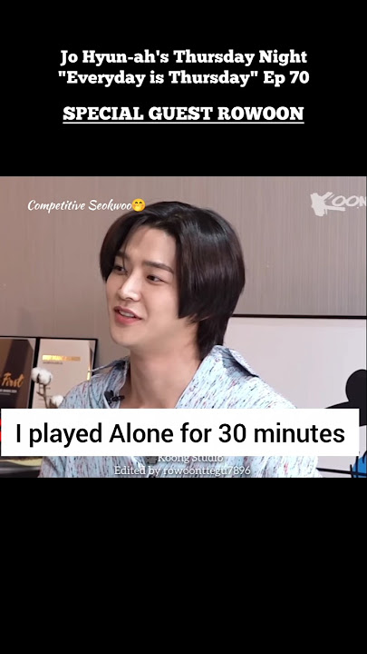 He is so funny🤭 #ROWOON on #JoHyunah's Thursday Night it's one of my fav😍#로운 #ロウン #김석우 #kpop #kdrama