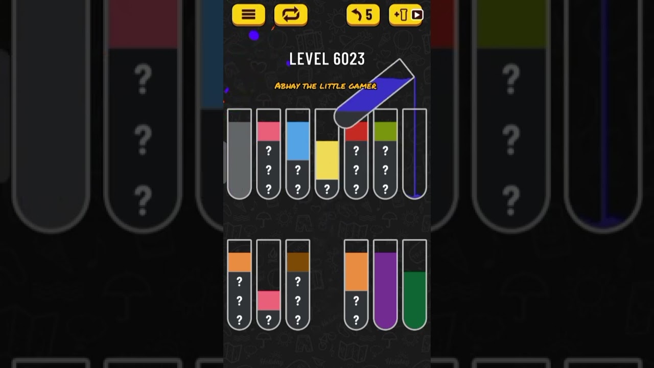 Water sort puzzle level 6023