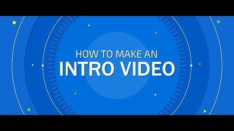 how to make an intro using panzoid