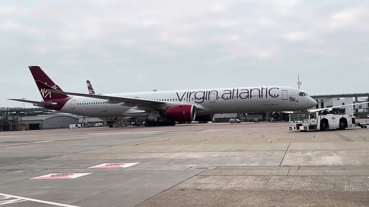 Aircraft pushback and release of tow bar