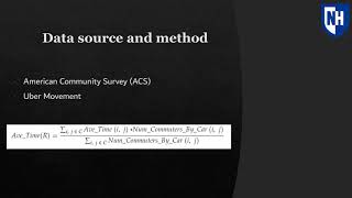 Uber Movement Data paper presentation