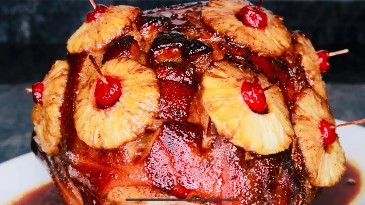 Best Baked Holiday Ham with Brown Sugar Glaze and Pineapple - Bake It With  Love