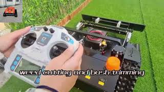 best quality wireless radio control brush mower for slopes made in China #remotecontrollawnmower