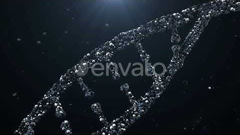 Abstract DNA Double Helix with Depth of Field Rotating | Motion Graphics - Videohive template