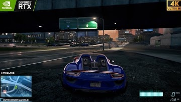 Porsche 918 Spyder Concept Vs Porsche 918 Spyder - NFS Most Wanted 2012 | 4K High Graphics