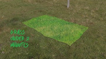 How to make Grass in blender 2.9 UNDER 2 MINUTES (Tutorial)