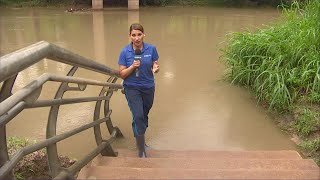 Keeping a close eye on Houston's bayou levels ahead of Tropical Storm Nicholas
