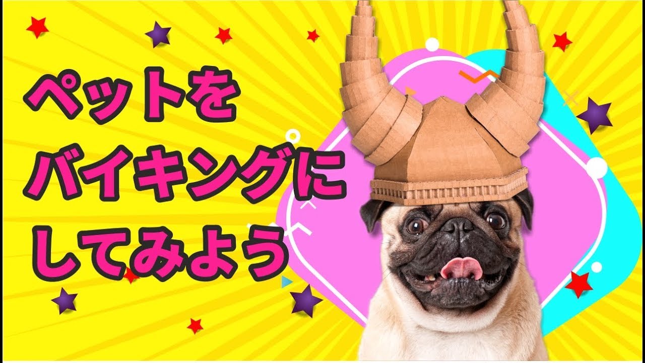 犬をバイキングにするためのdiyの段ボールのヘルメット Youtube