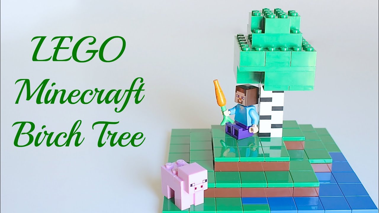 LEGO Minecraft Birch Forest biome that I made : r/lego