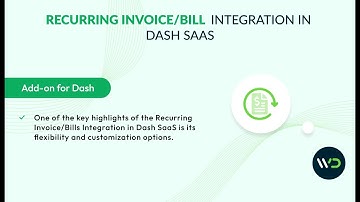 Recurring Invoice/Bills Add-On Tutorial | How to Automate Billing with Dash SaaS