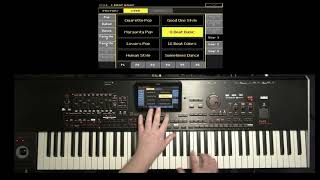 Korg Pa4X Demonstration - 1 hour bonusware styles completely live.