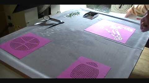 How to make a Rhinestone Transfer ,Making Rhinestone Sports T-shirts with Sticky Flock #1.wmv