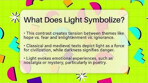 What Does Light Symbolize? - The Prose Path