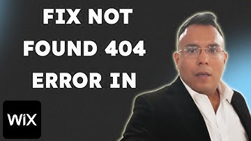How To Fix Not Found 404 Error In WIX  { 2025 edition }