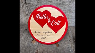 Better Together custom Sign for Couples, valentines day, weddings...