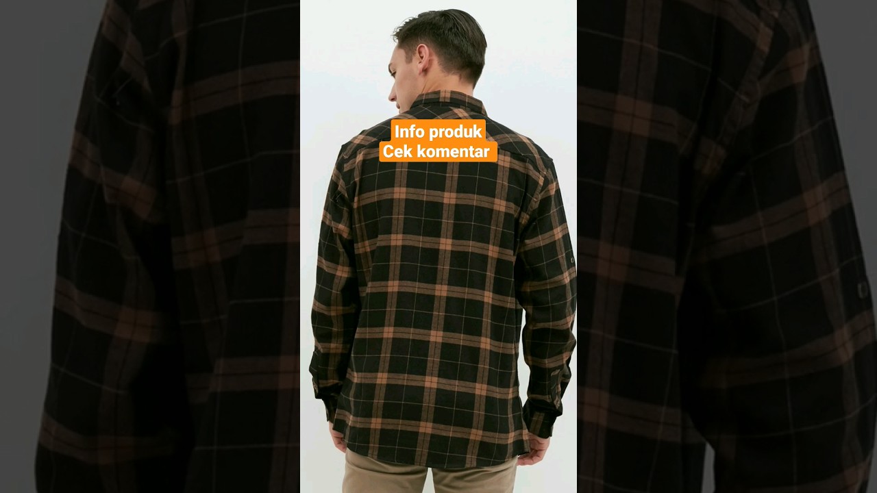 Kemeja Pria Flannel Panjang Coklat 1901A M231 
