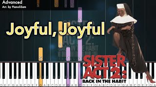 [Advanced] Joyful, Joyful - Sister Act 2 | Piano Tutorial with Finger Numbers