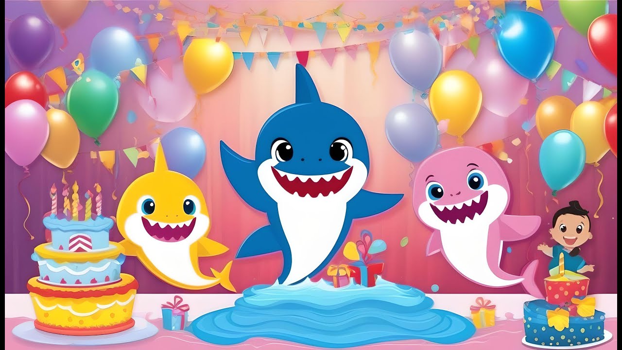Baby Shark  Birthday Invitation | Animated Invitation Baby Shark | Baby Shark Digital Invitation