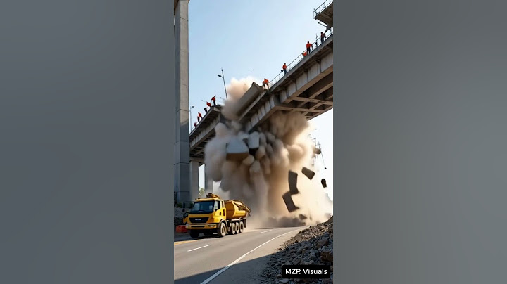 Bridge Collapse Caught on Camera! Terrifying moment 🌉😱 #disaster #fail #structuralfailure #shocking
