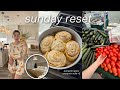 PRODUCTIVE SUNDAY RESET ROUTINE/VLOG | deep cleaning, baking, farmers market