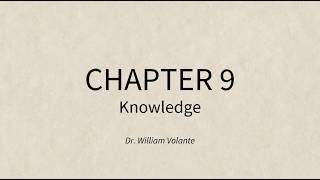 Cognitive Psychology - Chapter 9: Knowledge
