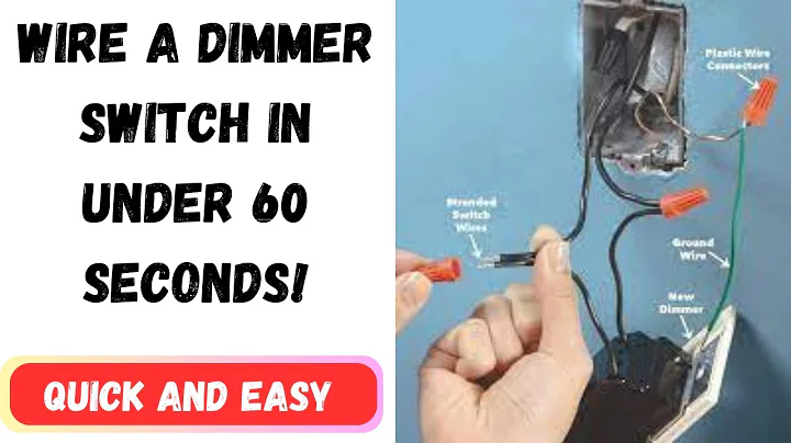 Wire a dimmer switch quick and easy. Handy mans Money maker!