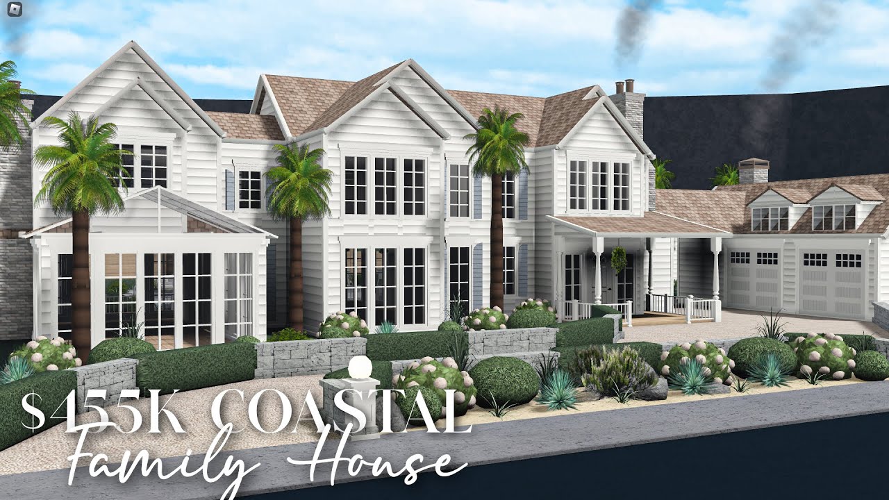 Bloxburg: Coastal Family House | Speedbuild | EXTERIOR ONLY