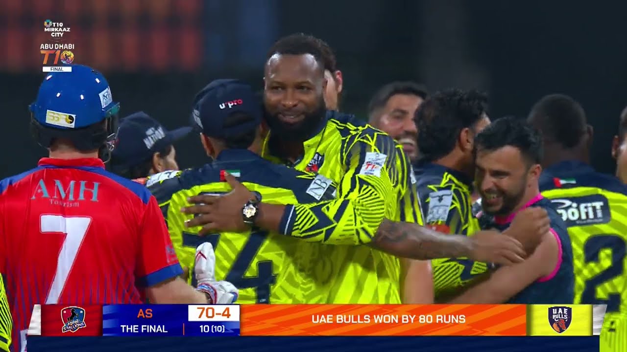 Победный момент финала T10 в Абу-Даби 2025 года