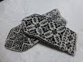 Knit fine norwegian selbu mittens, step 1 cuff, alternative 1: men's cuff