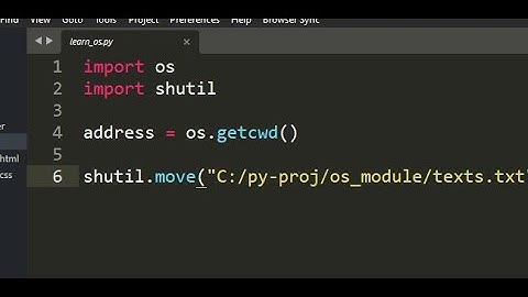 Some OS module basics in Python