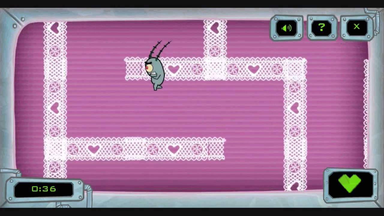 SpongeBob SquarePants Valentine's Day Virus (Nick Games) Gameplay - YouTube